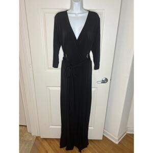 Soncy Women's Stretch Maxi Dress Black NEW ~ Size 2 (18/20)